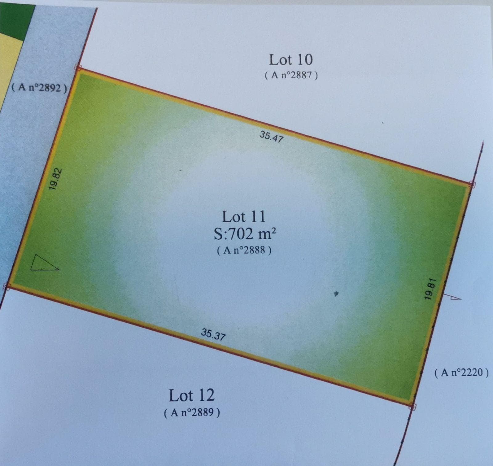 Vente Terrain à bâtir Roaillan